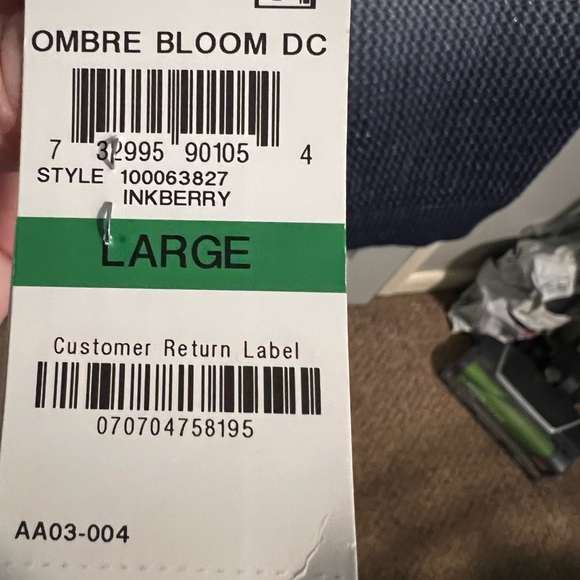 Womens I.N.C. Sweater, Blue Ombré, with embellishment, and hood. Size Large - Picture 4 of 5